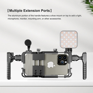Phone Cage Compatible with Professional Rig <strong>Kit</strong> with 2 Handles Detachable for Handheld <strong>Filmmaking</strong> Vlogging Stabilizer Mount - Product Image 2