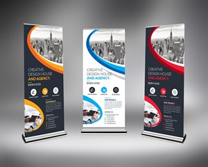 Exhibition Booth Advertising Tripod Display Stand Custom Display Racks Pull up Banner for Products for <strong>Promotion</strong> Business - Product Image 5