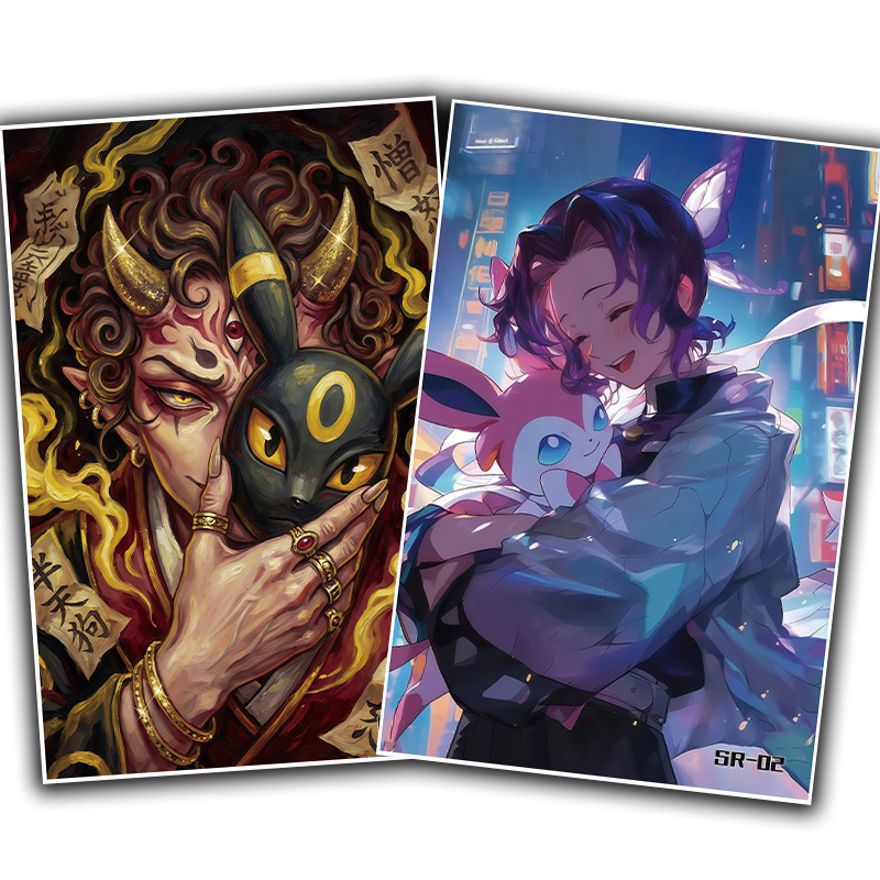 POKE&Demon Slayer ArtBoard Rojo