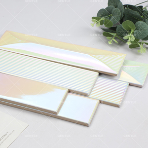 65*265mm đúc bề mặt nghệ thuật gạch ánh kim trắng gạch ốp tường - Product Image 3