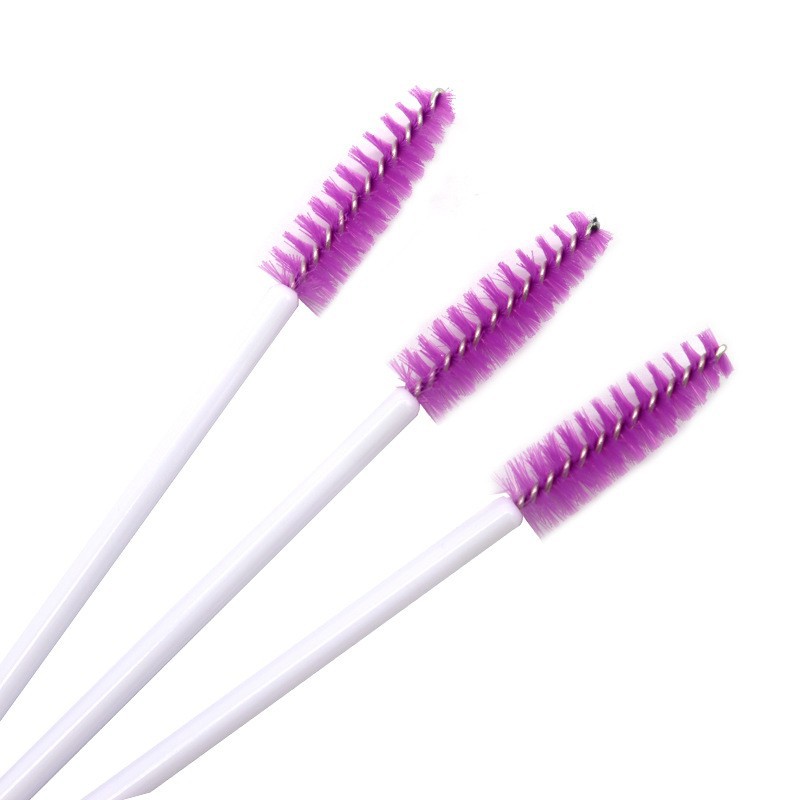 Pinceau violet foncé à manche blanc (50 pièces/paquet)