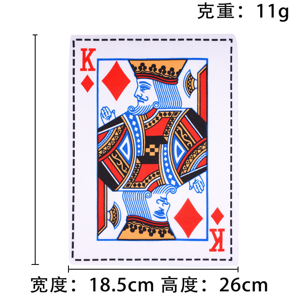Cartes à jouer en papier crépitant k