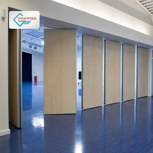 Âm thanh nhà hát trượt di chuyển phân vùng toàn bộ có thể hoạt động tường phân vùng văn phòng hàng Đầu Treo Auditorium trượt Acoustic Bảng điều chỉnh - Product Image 2