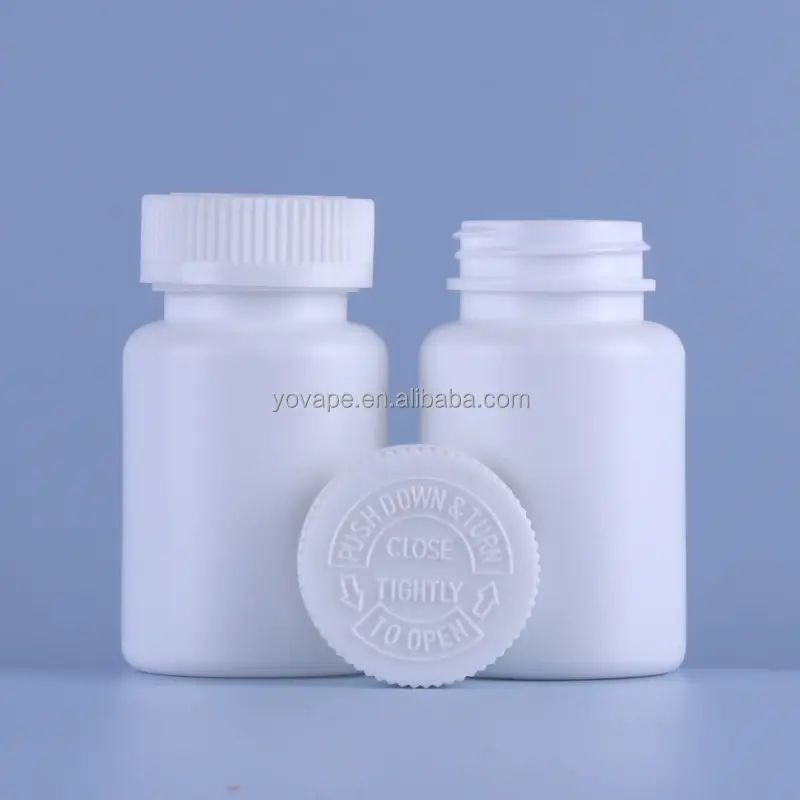स्वास्थ्य hdpe 120 मिलीलीटर 120cc 4oz सफेद दवा vc टैबलेट औषधीय कैप्सूल ठोस विटामिन और पूरक बाल सबूत सुरक्षित बोतल