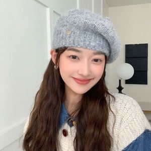 Woolen Women Autumn Knitted Beret <strong>Cloud</strong> Octagonal Painter Cute Winter Warm Hat - Product Image 5
