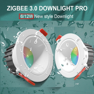 Zigbee 3.0 akıllı Wifi dim Led Downlight 12W 15W IP65 su geçirmez spot gömme RGBCW Tuya App ses kontrolü Downlight - Product Image 1