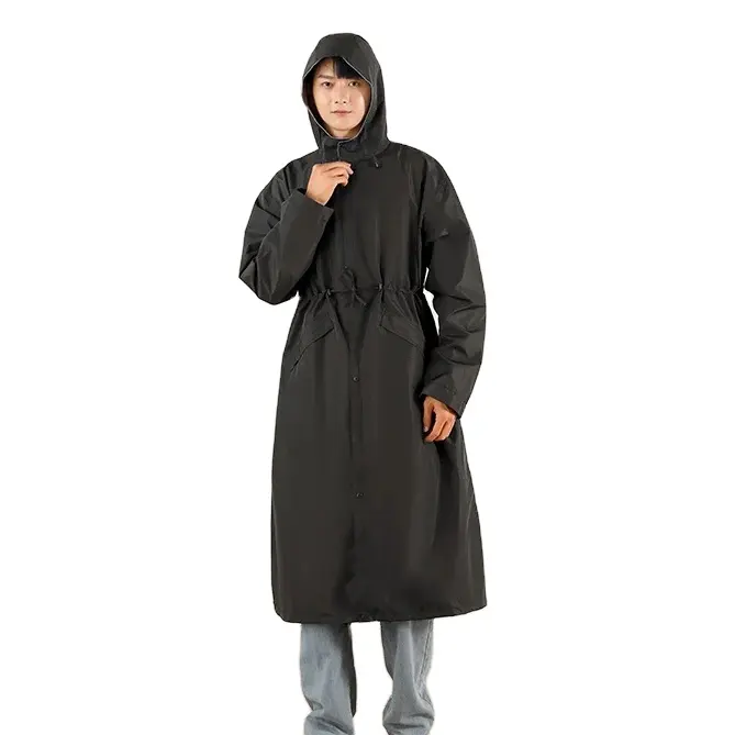 Impermeabili all'ingrosso giacche lunghe impermeabili all'aperto emergenza un pezzo piove vestiti per gli uomini donna adulti