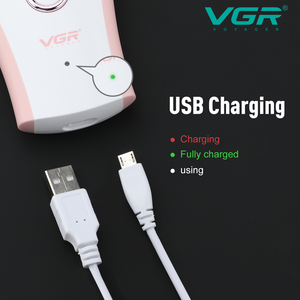 VGR <span class=keywords><strong>V</strong></span>-705脱毛ボディシェーバー充電式プロフェッショナル電気レディ脱毛器女性用