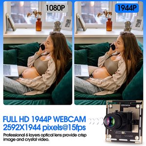 ELP 5MP Usb Webcam Mini <strong>Camera</strong> Board Module High Definition 2592X1944 Webcam CMOS OV5640 Image Sensor USB with <strong>Camera</strong> for Kiosk - Product Image 4