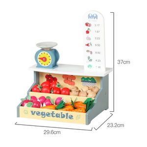 子供用ミニストアロールプレイングインタラクティブシミュレーション果物と野菜のシーンハウス販売ブース教育玩具 - Product Image 4