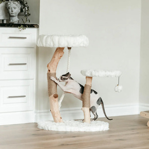 Luxury Cat Climbing Tree <strong>Sisal</strong> Scratching Post Cat Nest Natural Flower Tree <strong>Trunk</strong> - Product Image 5