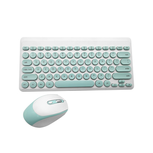Miniteclado inalámbrico USB de 2,4 GHz, conjunto combinado de ratón delgado para ordenadores de escritorio y portátiles - Product Image 1