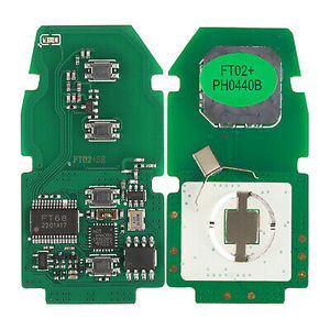 Lonsdor FT02-PH0440B สมาร์ทคีย์ PCB 312/314/433.58/434.42 ความถี่สลับได้รีโมทคีย์