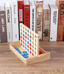 High-end Detachable Classic <strong>Game</strong> Wooden 4 in a Row <strong>Game</strong> Set Collect in a Line <strong>Game</strong> Children's Learning Toy - Product Image 4