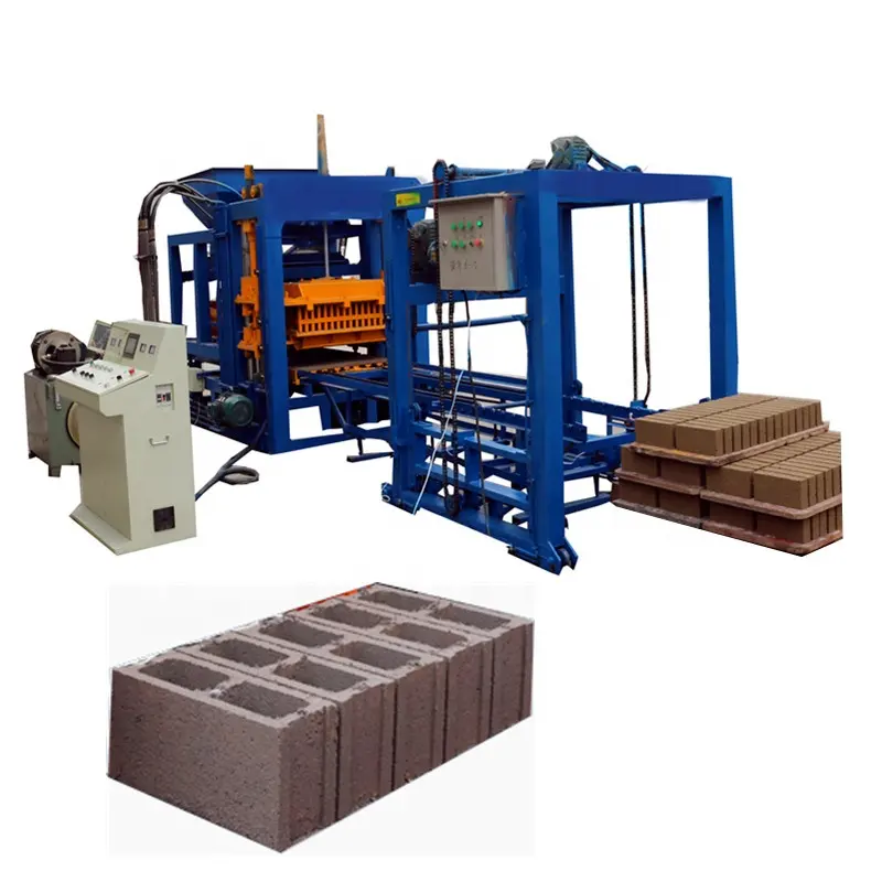 Aiwei QT6-15 hollow block machine brick making machinery building blocks bricks automatic concrete block machine