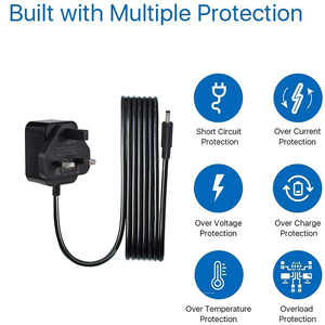 Adattatore di alimentazione 5V 2A ingresso 100V-240V uscita 5V 10W UK Plug caricatore da muro adattatore di alimentazione con 5.5x2.5 5.5x2.1 spina DC - Product Image 5