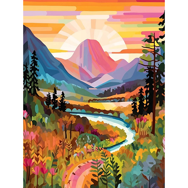 Paysage coloré 12