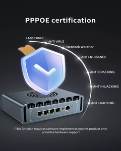 Pc industriale Opnsense Gateway Vpn Firewall Soft Router con 4 Lan i7 Fanless Industrial PC 4 LAN SD-WAN dispositivo visione artificiale - Product Image 6