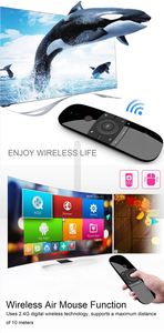 Neueste Design W1 MINI Tastatur 2,4G Wireless Fly Air Maus Wiederaufladbare Mini Fernbedienung Für Android TV Box/mini PC / TV - Product Image 6