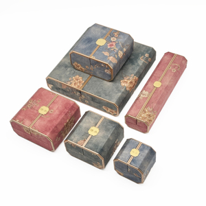 Роскошная шкатулка для ювелирных изделий серии «Имперский розовый цветок», кулон, подарок, ювелирный чехол, двухдверный дизайн, кожаные шкатулки для украшений - Product Image 1