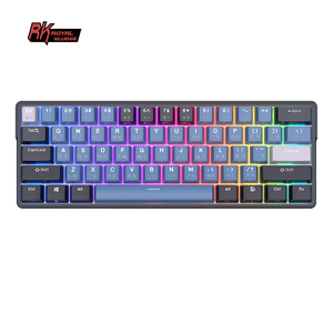 Kraliyet Kludge Rk61 artı _ _ _ _ _ _ _ _ _ _ _ _ _ _ _ _ _ _ _ _ tuşları oyun mini klavye hotswap üç modlu özel keycaps klavye mekanik rgb tay klavye - Product Image 1