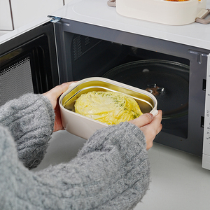 2025新设计2/3层隐藏手柄冰箱酱盒外卖不锈钢食品容器饭盒套装 - Product Image 2