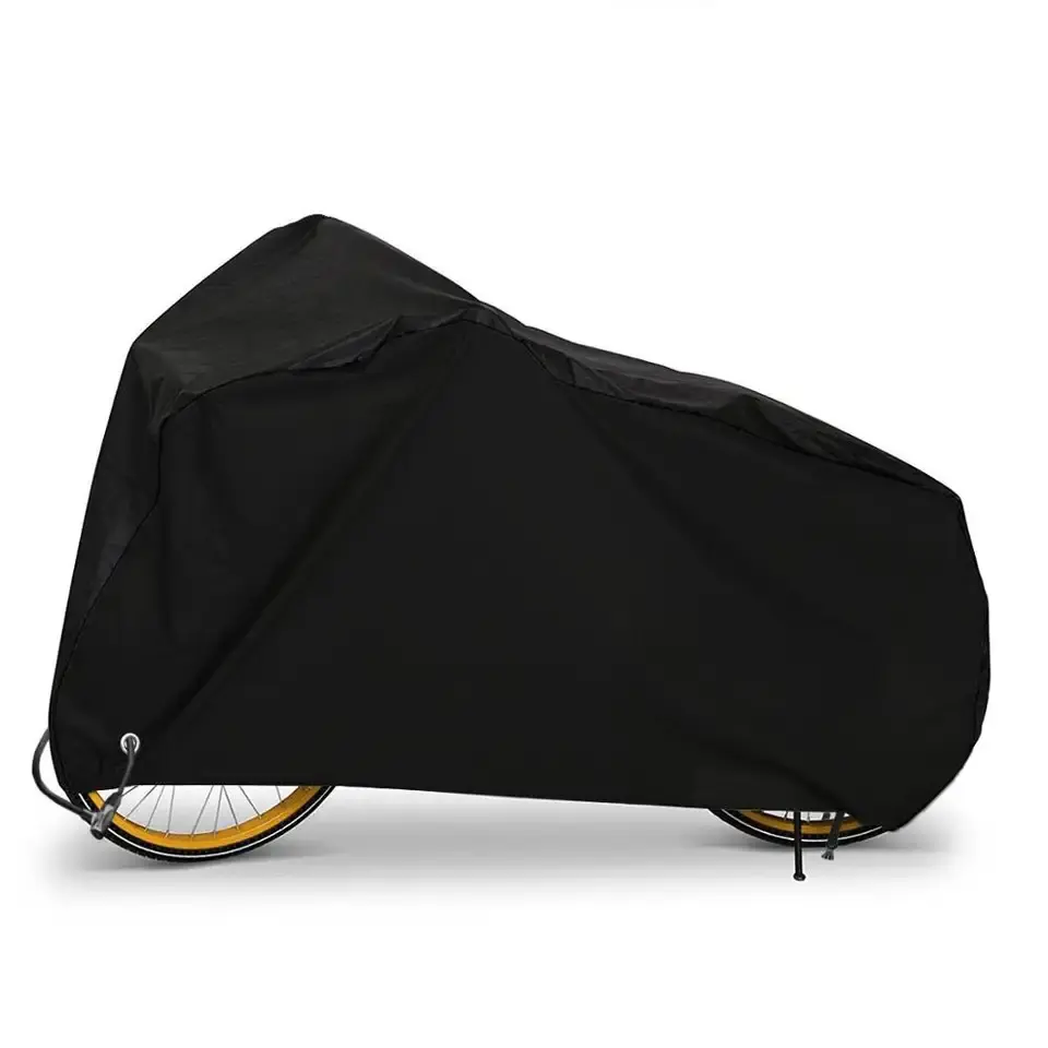 Custom 210D Oxford Ripstop impermeabile pieghevole copertura antipioggia per bicicletta da esterno copertura antipioggia per bici