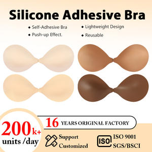 Yeni dikişsiz Push-Up kaymaz görünmez askısız kendinden yapışkanlı artı-boyutu büsts kaldırma-destek silikon meme kadınlar için kapakları - Product Image 3