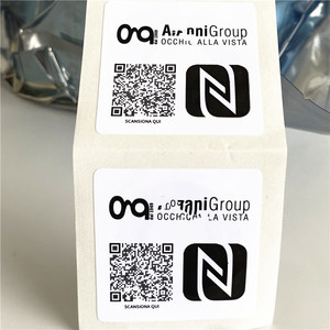 URL Codificato 40X40mm NFC Piazza con il Codice a BARRE Autoadesivo Etichetta Stampata Da Rotolo