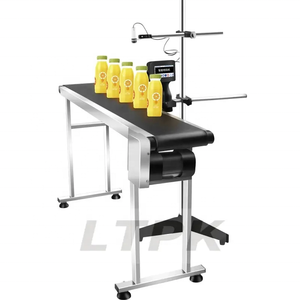 Ablaufdatum der automatischen Produktion QR-Code Chargen nummer Tinten strahl drucker Datums codierer Druck codier maschine mit Förderer - Product Image 3