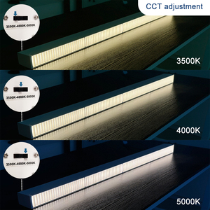 ヘキサゴンDT6DT8調光可能LEDバッテンライトペンダントリニアシーリングライト、オフィス環境で使用 - Product Image 4