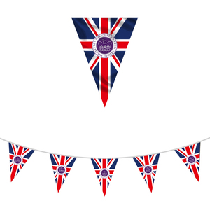 Banderines de poliéster con forma personalizada, banderines de la Reina Elizabeth Jubilee, venta al por mayor - Product Image 4