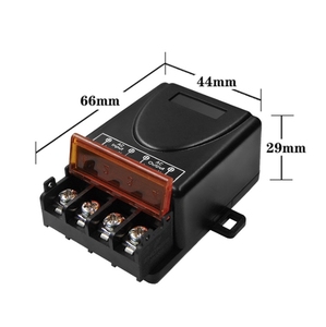 1 CH 220V ricevitore modulo interruttore + 433MHz codice di apprendimento RF Kit di controllo remoto per cancello porta Garage illuminazione 30A 12V - Product Image 6