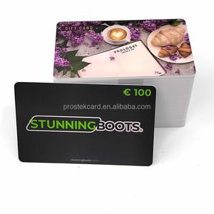 Mini-MOQ individueller Druck Barcode und einzigartiger Code Geschenk-Gutscheine mit Kunststoff-Karte - Product Image 4