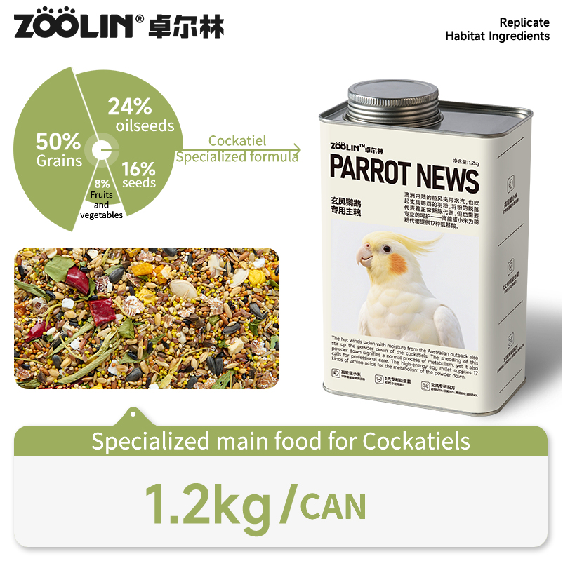 Cibo speciale per cockatiel