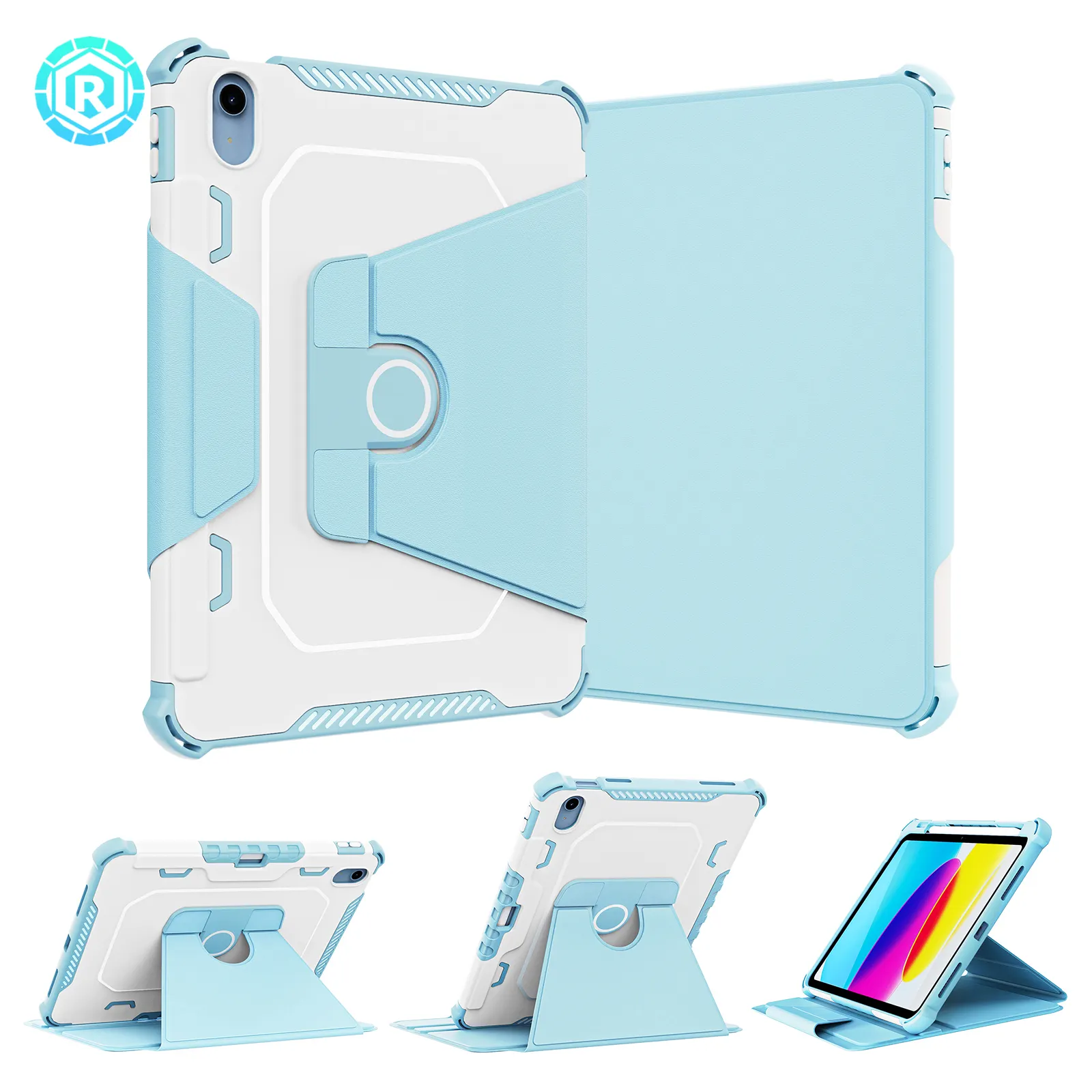 Pc Tablet Hoes Voor Ipad 10.9 Inch 2023 Magnetische Clip Riem Tablet Case Voor Ipad 7e 8e 9e Generatie