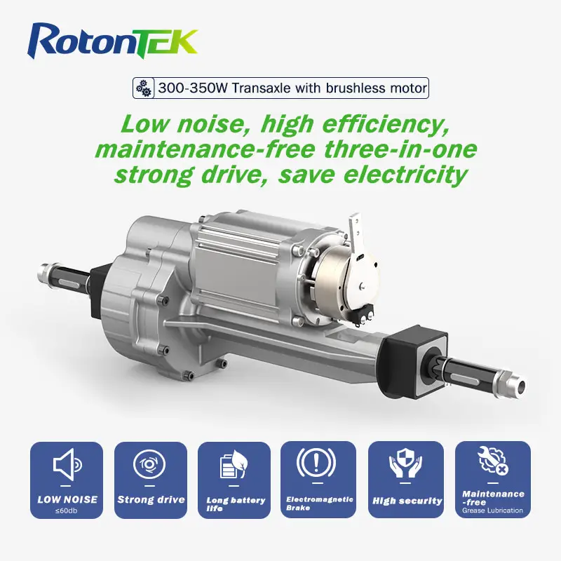 Tricycle Rear Axle or Small Electric Rear Axle With 24V Brushless DC Motor