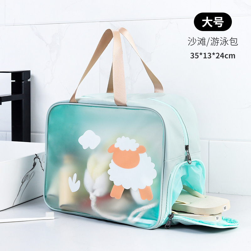 Large: Blue-green sheep (35x13x24cm)