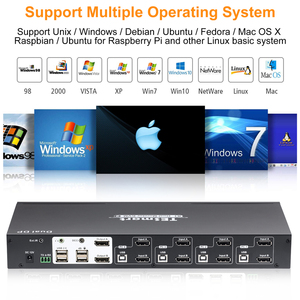 TESmart 8 Port DisplayPort 4K60Hz DCCI DP <strong>KVM</strong> <strong>Switch</strong> 8 in <strong>1</strong> USB Hub with Hot Key <strong>Switch</strong> DP <strong>KVM</strong> <strong>Switch</strong>