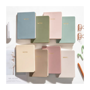 Bloc de notas A6 pequeño, con logotipo personalizado, cubierta de cuero suave, Mini diario de bolsillo, cuaderno, gran oferta - Product Image 1