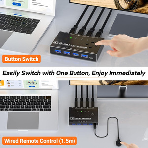 プリンターキーボードおよびマウス用の高品質4x4USB3.0共有4ポートHDMIKvmスイッチャー4入力4出力 - Product Image 5