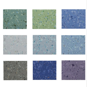 Ticari 3mm PVC linolyum zemin levha rulo kaymaz homojen PVC plastik vinil rulo döşeme hastaneler için grafik tasarım - Product Image 2