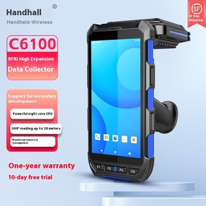 C6100PDA palmare terminale magazzino sistema di gestione con Scanner di codici a barre RFID 860-960MHz frequenza di raccolta dati - Product Image 2