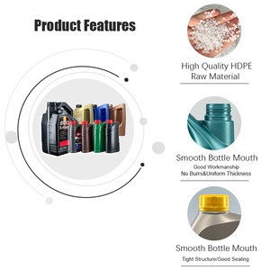 High Quality <strong>3</strong>.8 <strong>Liter</strong> Round Bottle HDPE Plastic Can Jerry Can for Chemicals - Product Image 4