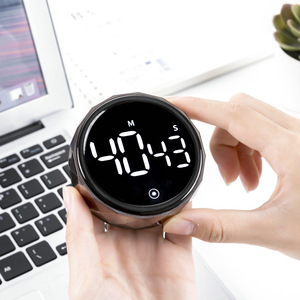 Grande Timer da cucina digitale a LED, Timer per il conto alla rovescia per cucinare con manopola in metallo, Timer magnetico per Volume a 3 livelli - Product Image 4