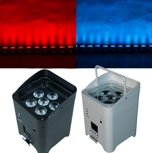 SP 6x18W LED UV UV 6IN1 Uplight Powered kablosuz LED pil Par işık Uplights düğün sahne işık için - Product Image 6