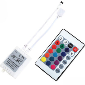 24 chiave MINI IR telecomando RGB LED controller per RGB LED striscia di luce 5050