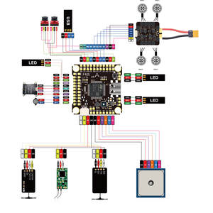F405 FPV 레이싱 비행 컨트롤러 & 4in1 120A ESC 콤보, 베타플라이트 F7 FC 3-12S 지원, FPV 드론용 메탈 소재 - Product Image 2