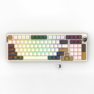 High Quality OEM 97 Keys +knob 2.4Ghz Wireless BT5.0 Mechanical <strong>Keyboard</strong> Multi Devices with Knob for Win/<strong>iOS</strong>/Android - Product Image 6
