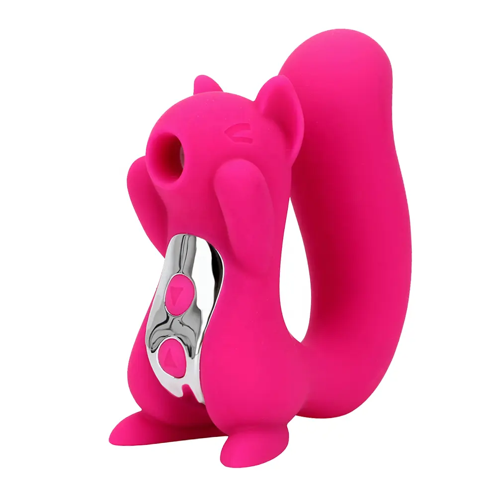 Vibratore per succhiare il clitoride simpatico scoiattolo a forma di cartone animato con capezzoli succhianti funzione clitoride donna ventosa per clitoride